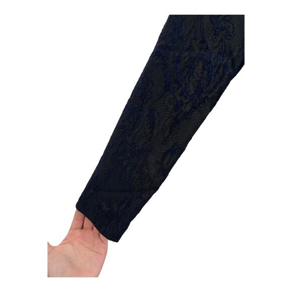 Kay Unger dress Jude Column gown dark midnight size 6 - Picture 3 of 8